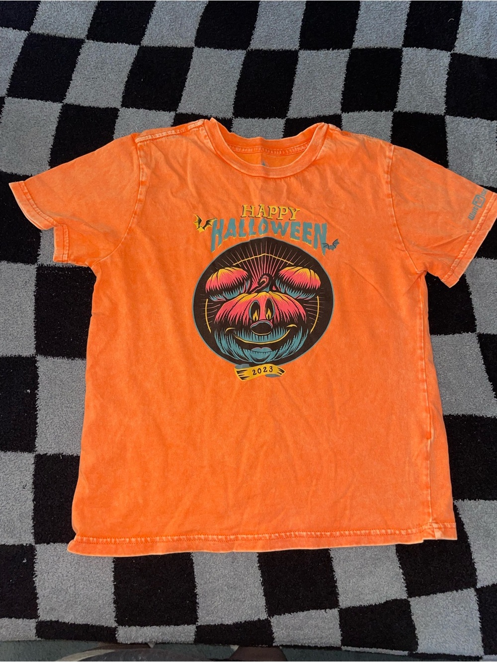 Disney Orange Halloween Pumpkin Graphic Tee